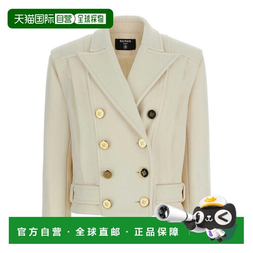 1h可退 香港直邮BALMAIN 女士西服 FF1UA095WB500FA AW2025 白色