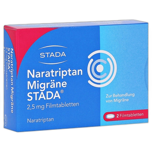 欧洲直邮德国药房Stada中重度偏头痛止痛那拉曲坦片2粒