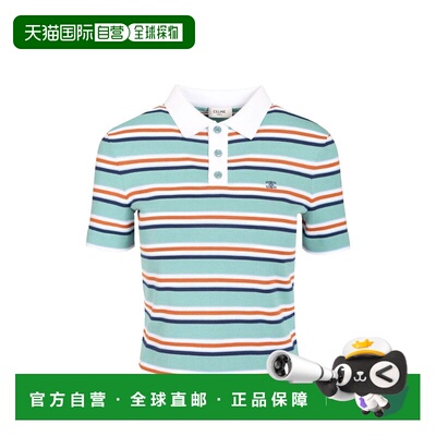 香港直邮Celine 思琳 女士 CELINE CAPSULE and Polos T恤浅蓝POL