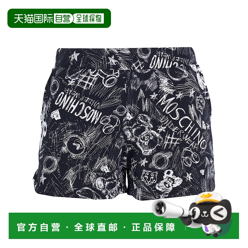 1h可退 香港直邮Moschino 莫斯奇诺 女士 睡衣 black黑色 舒适时