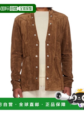 香港直邮Rick Owens 长袖皮夹克 RU02E1287LCS