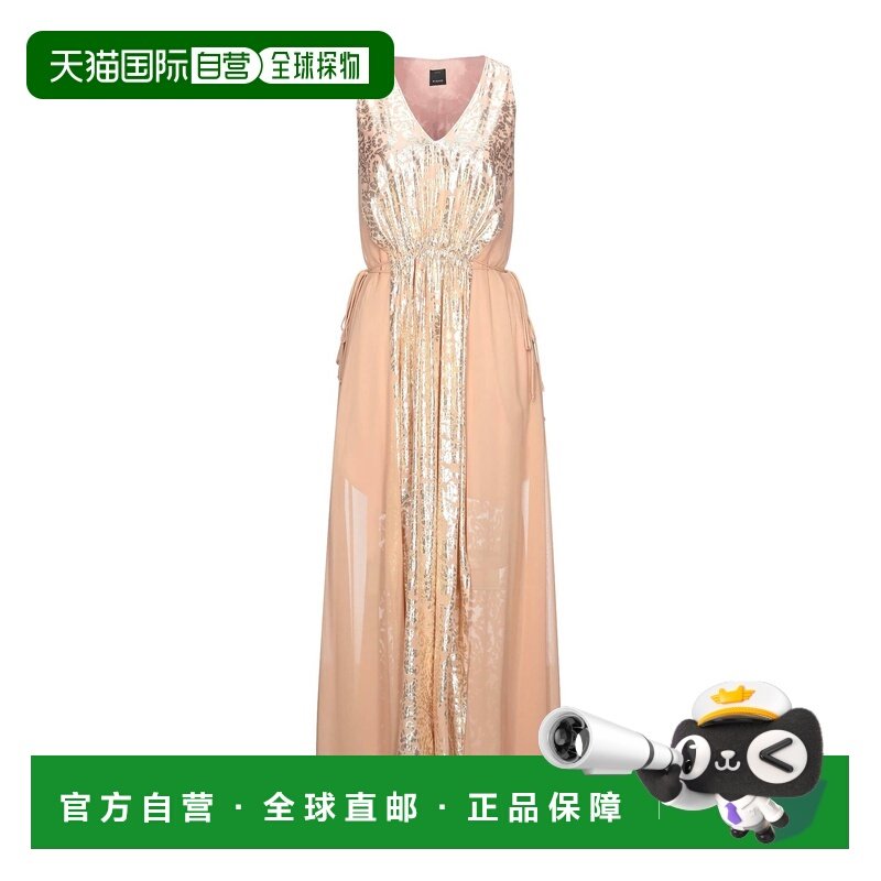 香港直邮Pinko 品高 女士 长款连衣裙 pink粉色 舒适时尚,女装/女士精品,连衣裙,淘宝优惠券,粉丝福利购,淘宝优惠卷