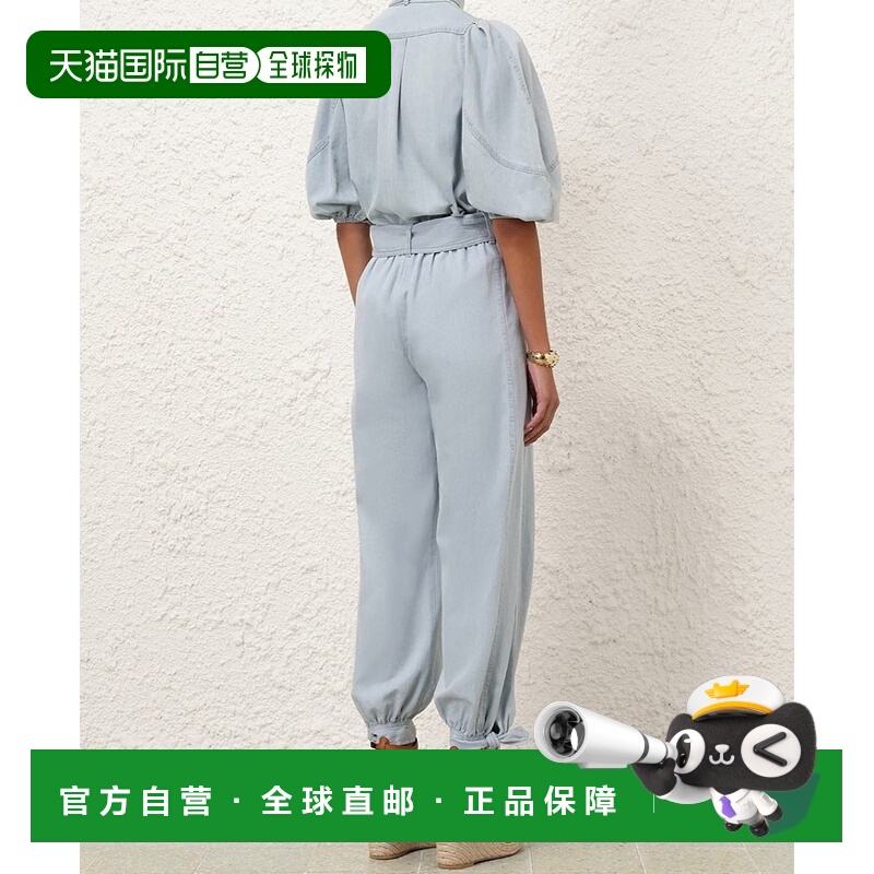 香港直邮Zimmermann 牛仔灯笼衬衫 1913TRS252