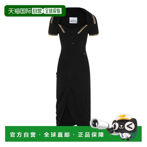 1h可退 Vivienne Westwood 褶皱短袖连衣裙 16010056J00AU性感