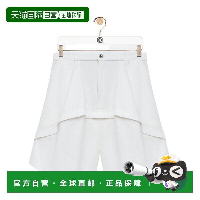 香港直邮LOEWE 女士短裤 S616Y1KX132100 CO 白色 腰带环短裤