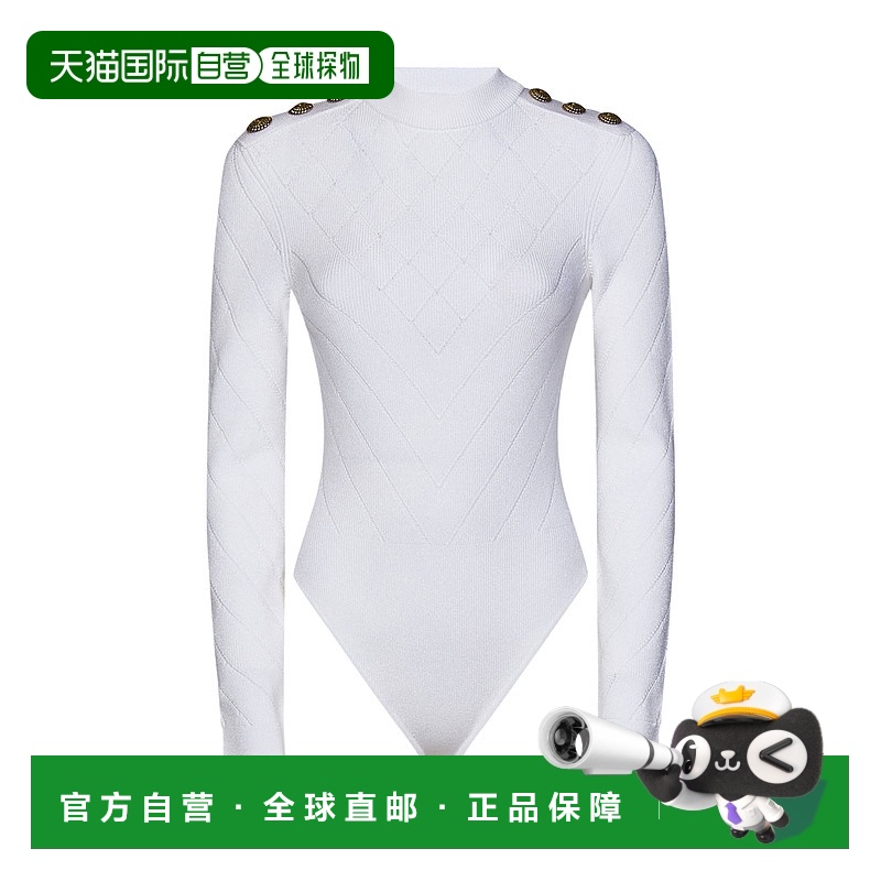 香港直邮Balmain 长袖针织连体衣 CF1BG240KF53