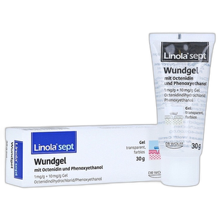 欧洲直邮德国药房Linola伤口清洁消毒凝胶30g杀菌愈合擦割伤水泡