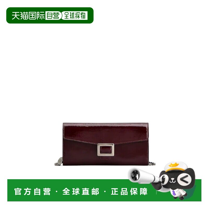 1h可退 Roger Vivier Belle Vivier系列配链条漆皮钱包 RAWAWSB44