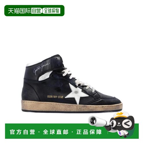 香港goldengoose黑色高帮运动鞋