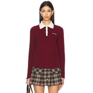 女士 缪缪 Miu POLOMMLA351580 针织衫 毛衣 长袖 美国直邮Miu