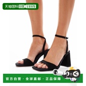 女士 suedette Hotel 香港直邮ASOS barely there 设计粗跟凉鞋
