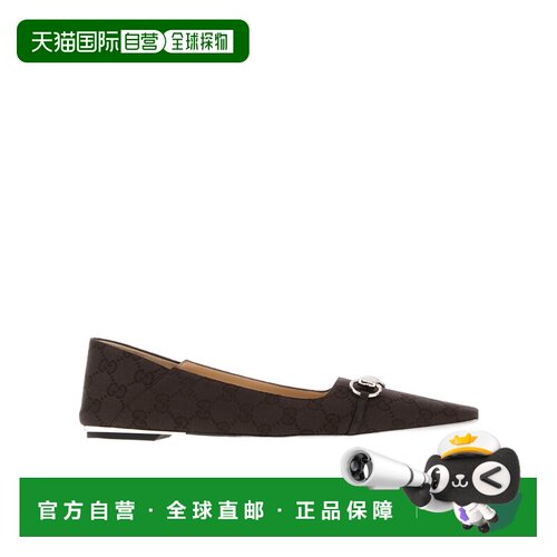 1h可退 Gucci GG搭扣芭蕾平底鞋 A0001HFAFZD古驰一脚蹬