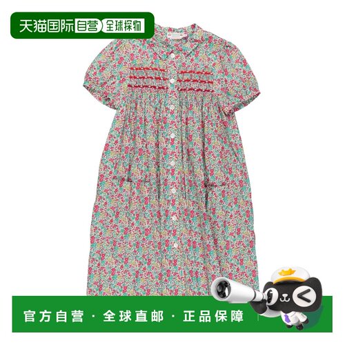 1h可退 香港直邮golden goose 女童 衬衫式连衣裙童装 green绿色