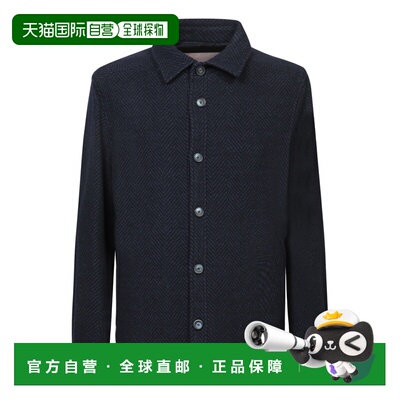 香港直邮HERNO 男士衬衫 GI00060UR33378R9200 AW2024蓝色长袖