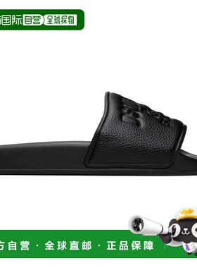 1h可退 香港直邮Dsquared2 二次方 男士 黑色徽标压花拖鞋 FSM009