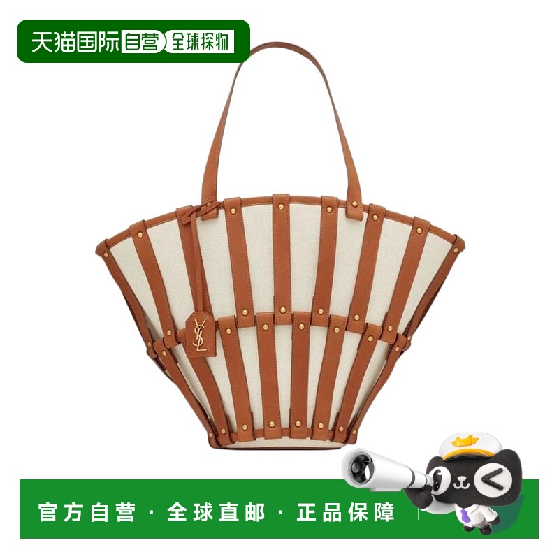 香港直邮Saint Laurent BEATRIX PANIER 镂空手提包 70739695G3W