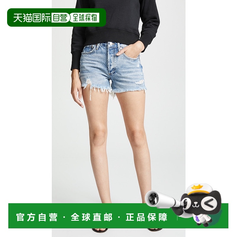 1h可退 香港直邮AGOLDE 女士 Parker 复古剪破短裤 AGOLE300
