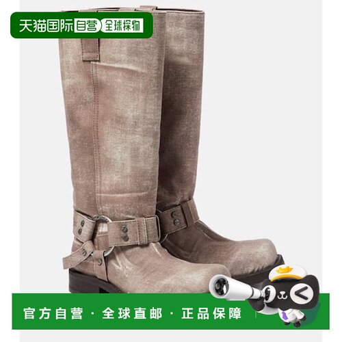 1h可退 香港直邮Acne Studios 艾克妮 女士 Balius 35 印花及膝靴