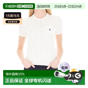 香港直邮Polo Ralph Lauren Polo 拉夫 劳伦 女士 短袖粗线针织毛