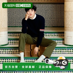 1h可退 欧洲直邮THOM BROWNE 男士针织毛衣MKA326AY3001415针织衫