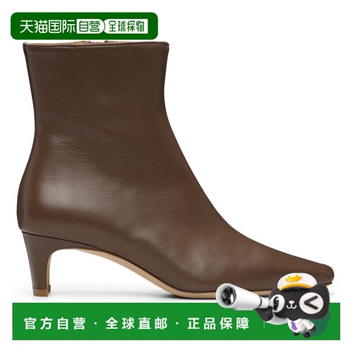 香港直邮Staud 女士 棕色 Wally 踝靴 F24F1014LNCAOCACAO女靴