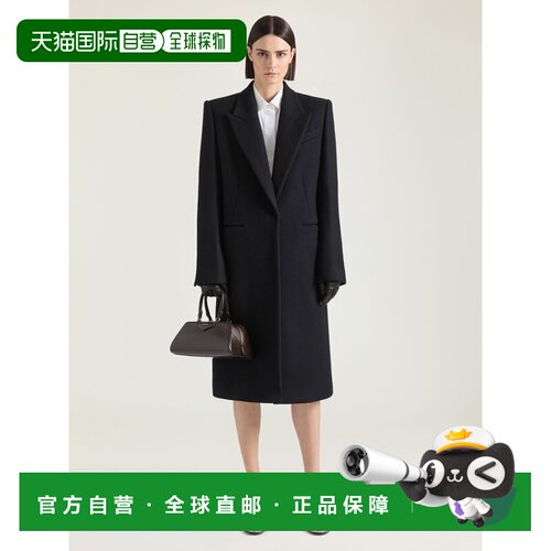 自营欧洲直邮Givenchy纪梵希 女士黑色羊毛西装大衣