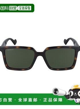 1h可退 香港直邮Gucci 古驰 男士 几何框太阳镜 GG1540S black黑