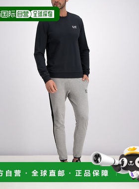 香港直邮EA7 Emporio Armani 海军蓝logo圆领卫衣 3GPM52PJ05Z