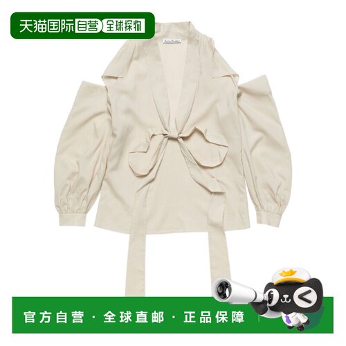 1h可退 香港直邮ACNE STUDIOS 女士衬衫 AB0003AGU AW2026 米白色