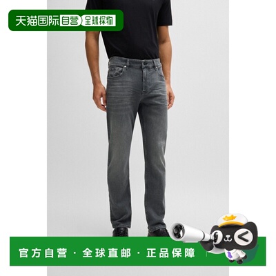 自营欧洲直邮HUGO BOSS雨果BOSS BLACK Delaware 修身牛仔裤 采用
