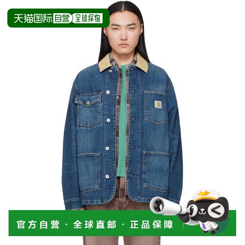 香港直邮CARHARTT WIP 男士 蓝色 Warren 牛仔夹克 I0365922XN4LB