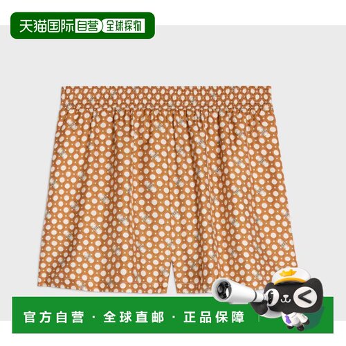 1h可退 香港直邮CELINE 女士短裤 2P7110487FYN8 AW2025 棕色 PYJ