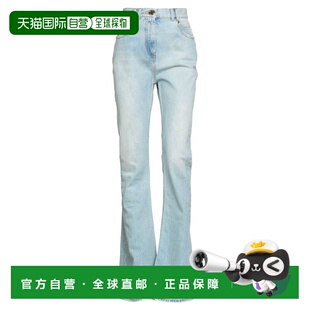 香港直邮Balmain blue蓝色 巴尔曼 牛仔长裤 舒适时 女士 1h可退