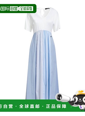1h可退 香港直邮Weekend Max Mara 女士 长款连衣裙 blue蓝色 舒