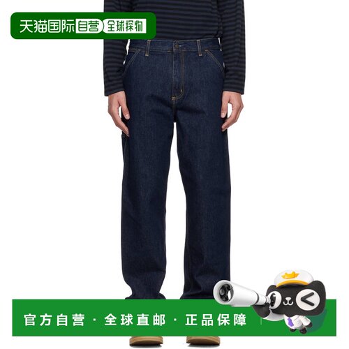1h可退 香港直邮CARHARTT WIP 男士 蓝色 Single Knee 牛仔裤 I03