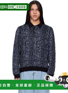 1h可退 香港直邮CARHARTT WIP 男士 蓝色 & 黑色 Snake Polo 衫 I