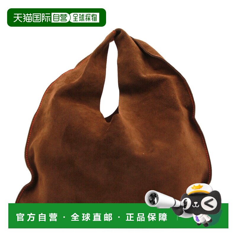 香港直邮The Row 女士 BIDLE 棕色皮革小号肩包 W1682L630图片