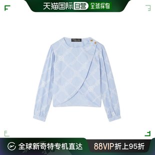 范思哲 长袖 女童 香港直邮Versace 印花上衣童装 10126681A09676