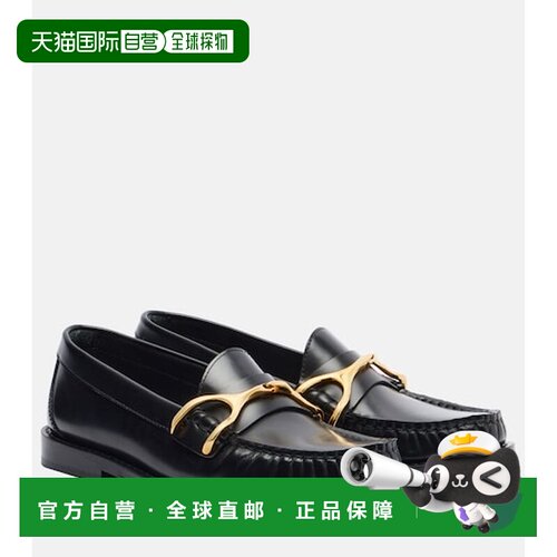 香港直邮mcqueen 亚历山大 麦昆 女士 Wishbone 皮质乐福鞋单鞋
