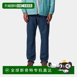 牛仔裤 欧洲直邮Carhartt 蓝色棉休闲裤 Wip 子 男士