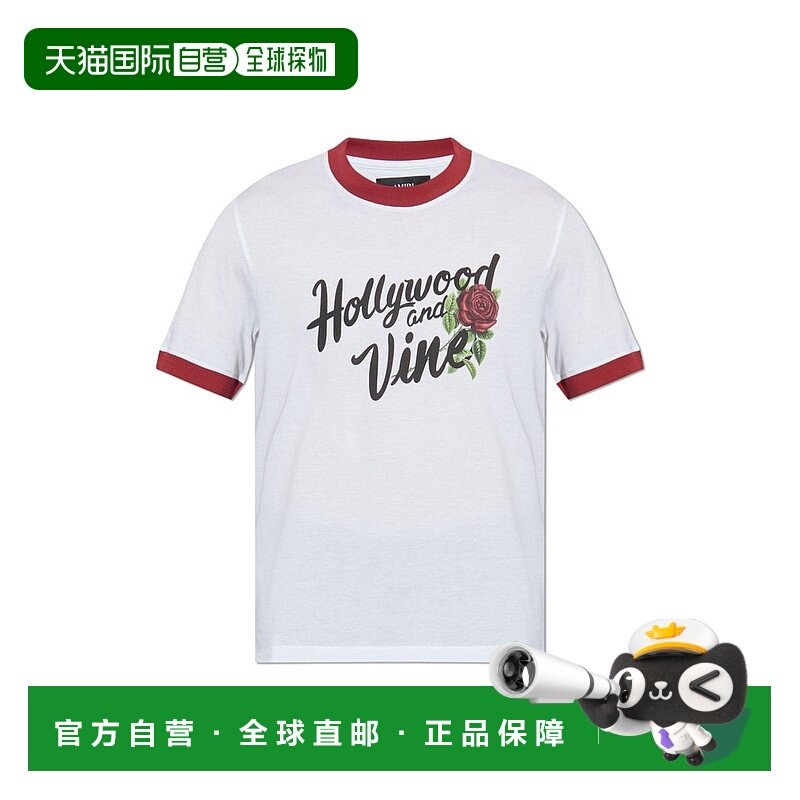 香港直邮AMIRI 男士 Hollywood And Vine 印花T卹 AMJYTE12590