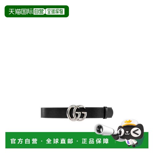 自营Gucci 黑色GG Marmont 古驰腰带4005930YA0P