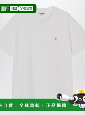 1h可退 香港直邮CARHARTT WIP 男士 S/S Chase 白色棉质T恤 I0263