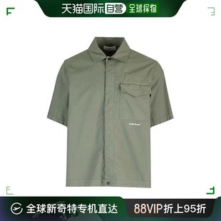 徽标细节短袖 男士 石头岛 香港直邮Stone 衬衫 Island 801511805