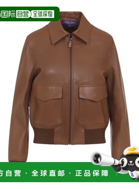 1h可退 香港直邮Ralph Lauren 飞行员皮夹克 290P13598