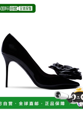 香港直邮Balmain 花朵细节一脚蹬高跟鞋 CN0UA015LPAT