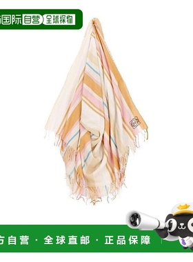 香港直发LOEWE罗意威女士拼色印花围巾经典潮流百搭K000230X11