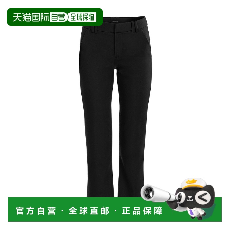 1小时内可退 香港直邮Balmain 巴尔曼 女士 羊毛休闲裤 BF0PP127W