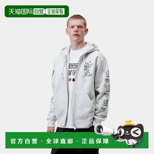 自营欧洲直邮Carhartt WIP Playing Cards男士聚酯纤维棉质连帽夹