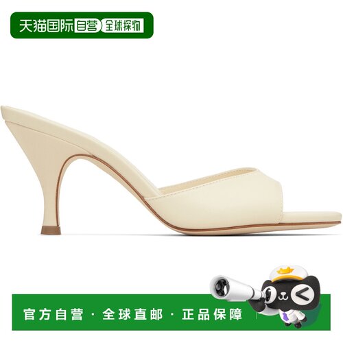 1h可退 香港直邮aeyde 女士 灰白色 Samia Stiletto Mule 凉鞋 A1